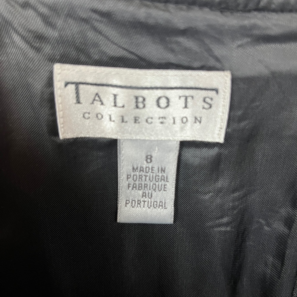 Talbots Yellow and Black Skirt Knee Length Skirt with Lining Size 8 - Picture 6 of 8
